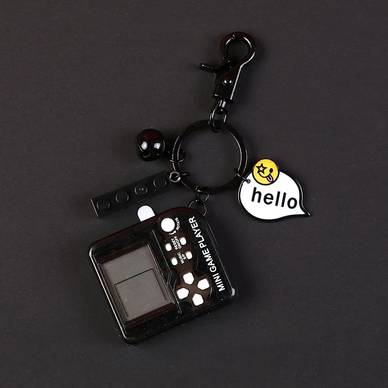 

Amusement Machine Key Ring in Five Colors Console Game Machine Children's Handheld Keychains Mini Game With Keychain Tetris