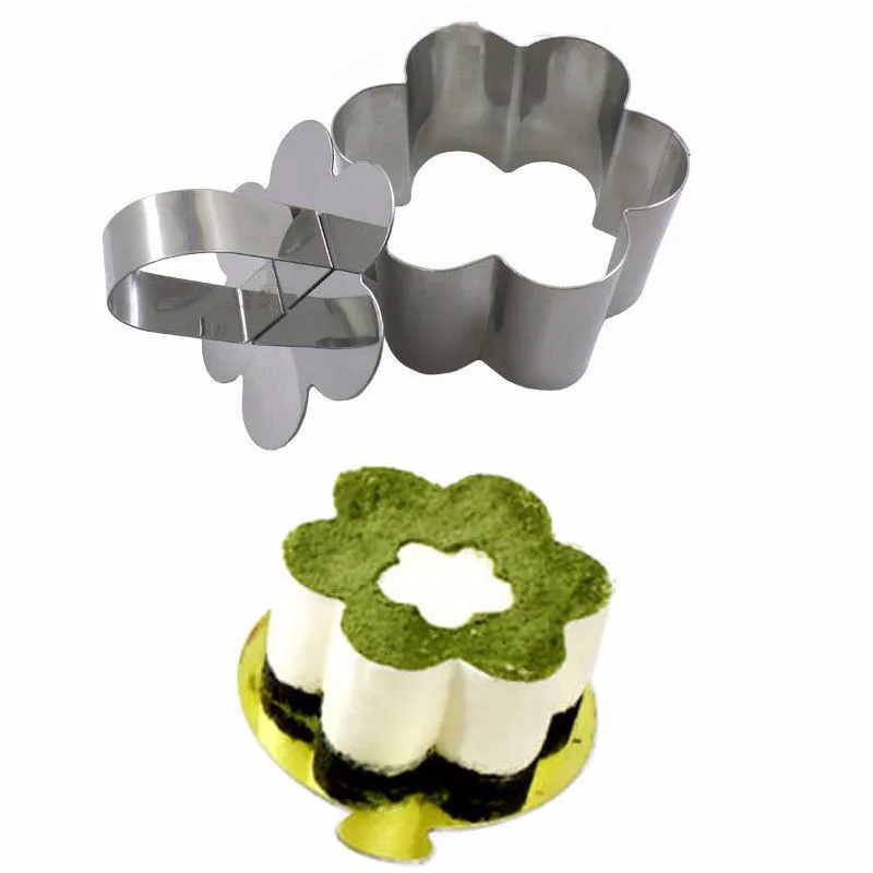 

Stainless Steel Cupcake DIY Plum Shape Dessert Die Mousse Ring Cake Cheese Tool Cake Tools Cake Stand Bakeware Kitchen Tools