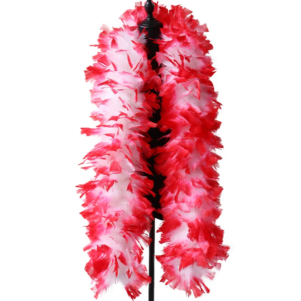 Красивая шаль из розовых перьев индейки 2 метра пушистые высококачественные