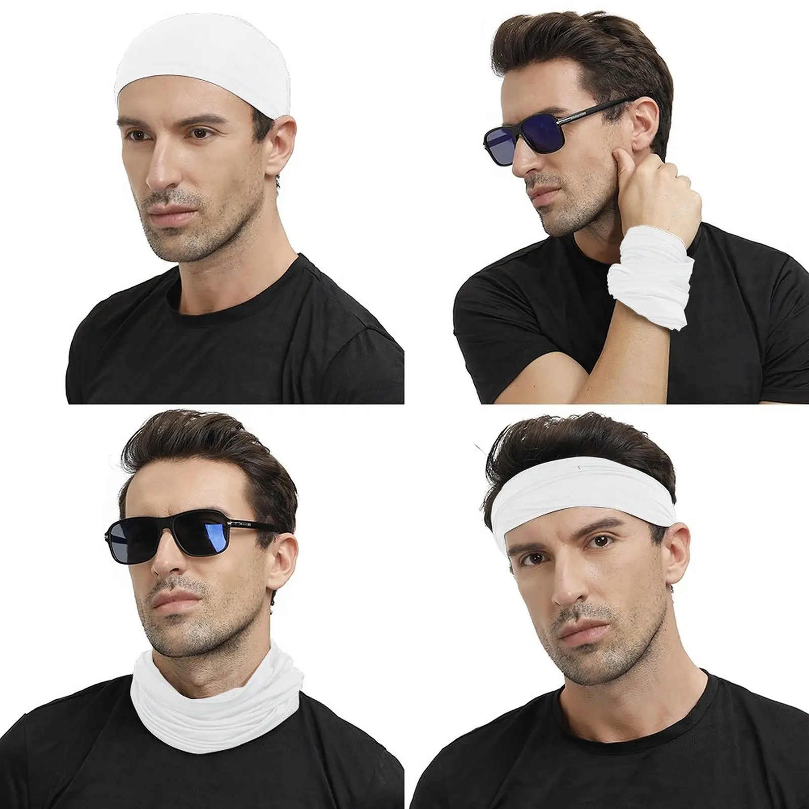 

Bandana Men's and Women's Ever-changing Face Scarf, Kerchief, Scarf, Square Scarf, Cross Headscarf, Hair Tie, Headdress