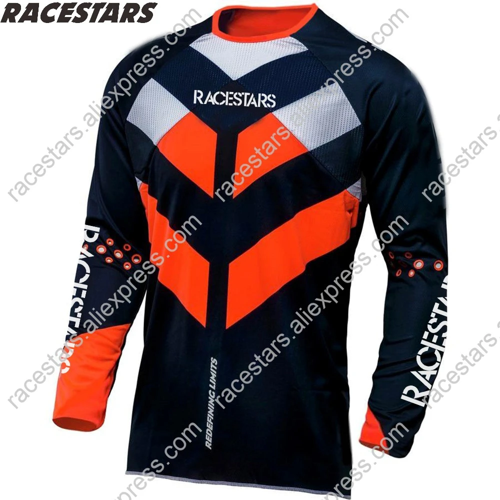 

RACESTARS 2020 Men's Downhill Jerseys Mountain Bike MTB Shirts Offroad DH Motorcycle Jersey Motocross Sportwear BMX Clothing MX