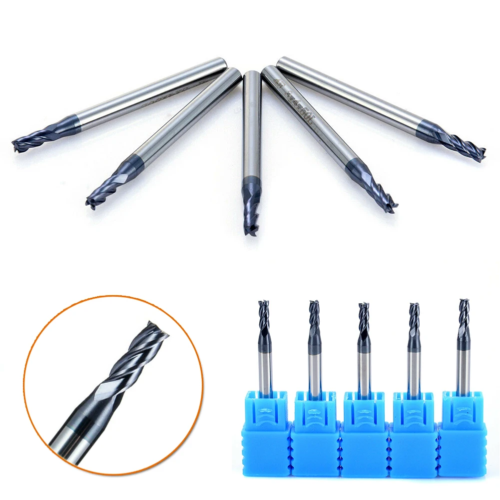 

Dia 3mm End Mill Tungsten Carbide 4-Flute Cutting CNC Bit High Strength