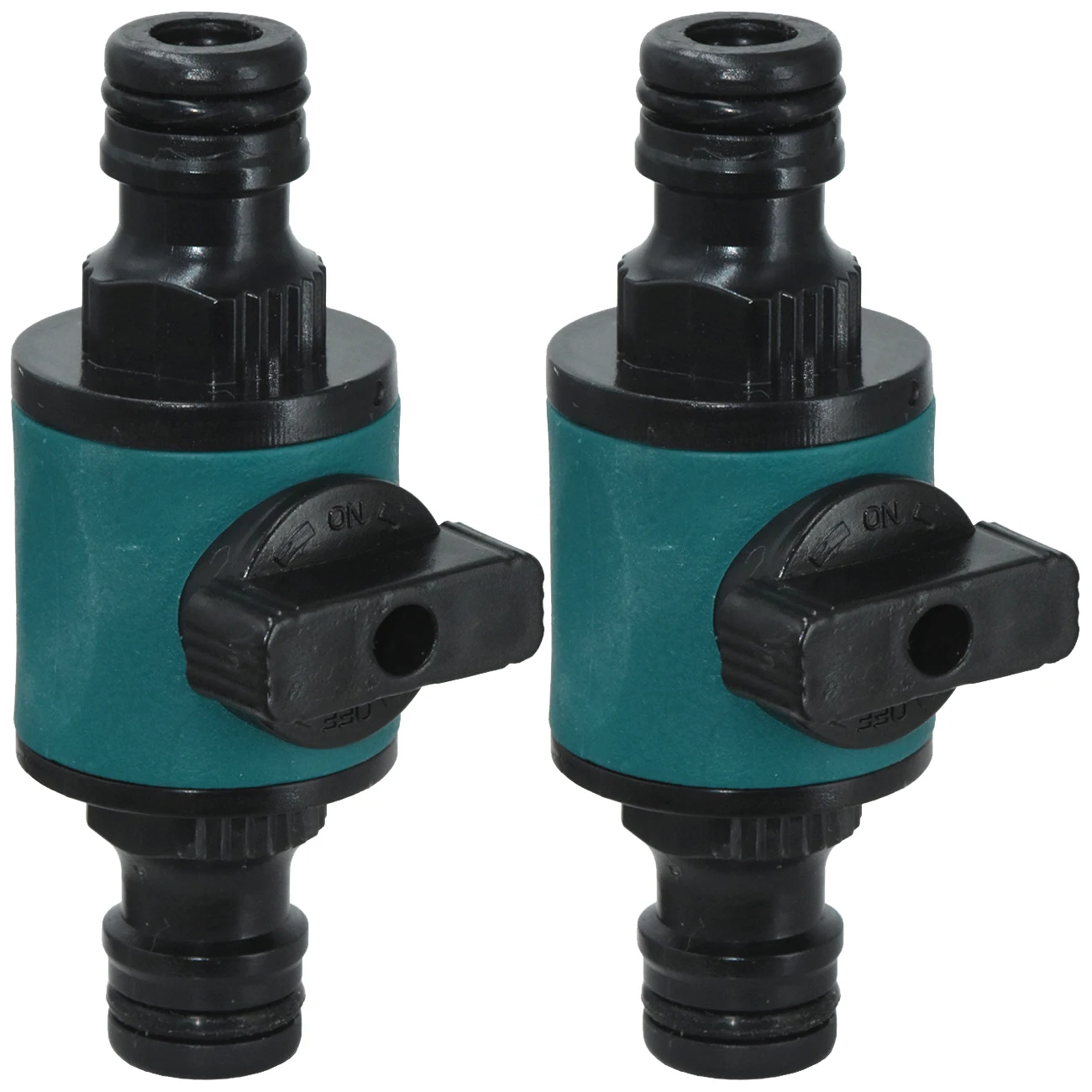 

KESLA 2PCS 16MM Garden Equal Hose Connector Repair w/ Shut Off Valve Tubing Tap Adapter Quick Joint for Watering Irrigation