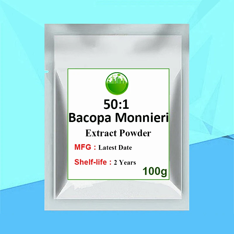 

Bacopa Monnieri Extract ( Brahmi)Powder 50% Bacosides 50:1 Standardized Extract Powder,Support Positive Mood