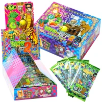 zombie 2 card pea peashooter gatling sunflower chomper paper letters games children anime collection kids gift playing toy
