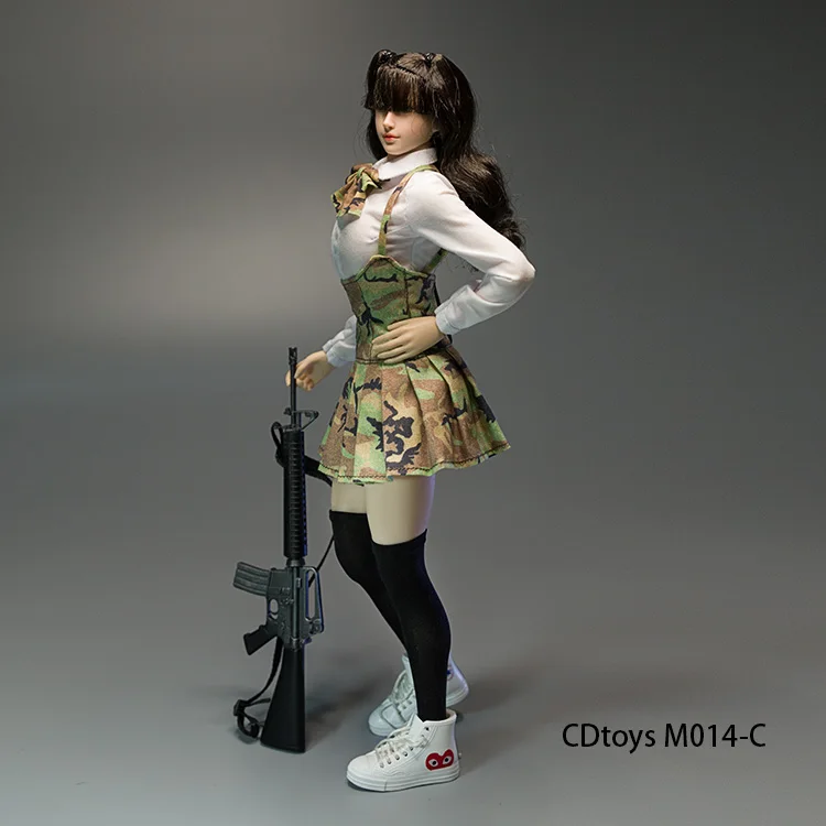 Cdtoys M014 1/6 женская модель одежда для солдат JK Костюм Униформа с кроссовками носки