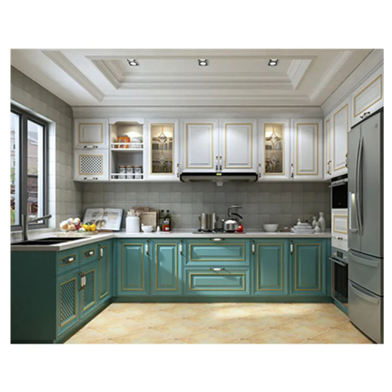 Американский натуральный клен шейкер деревянный кухонный шкаф модульный