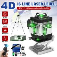 laser level tripod green 3d 4d 1216lines self leveling vertical horizontal powerful 360 bracket green 3d nivel laser receiver