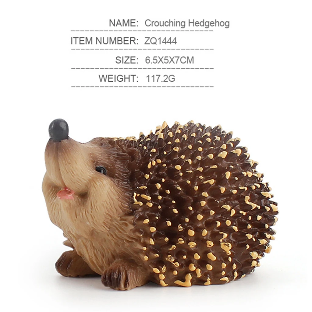 

Animal Figures Model Hedgehog Toy Miniature Fairy Garden Animals Decoration
