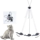 1 шт. игрушки для кошек, самовозбуждающаяся подвесная дверь, выдвижная забавная кошачья веревка для царапин, мышь, Интерактивная игрушка, палочка для кошек, товары для домашних животных