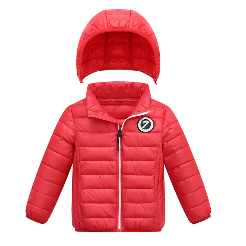 

Kids Winter Parkas Coats Unisex Toddler Infant Autumn Detachable Hooded Children Down Jackets Girls Candy Color Warm Outerwear