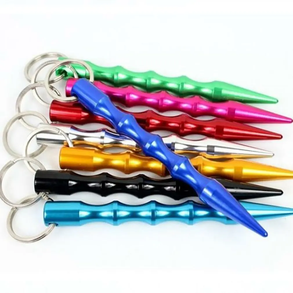 

Aluminum self defense women creative self defense keychain creative wolf stick key chains for women self-defense tools support