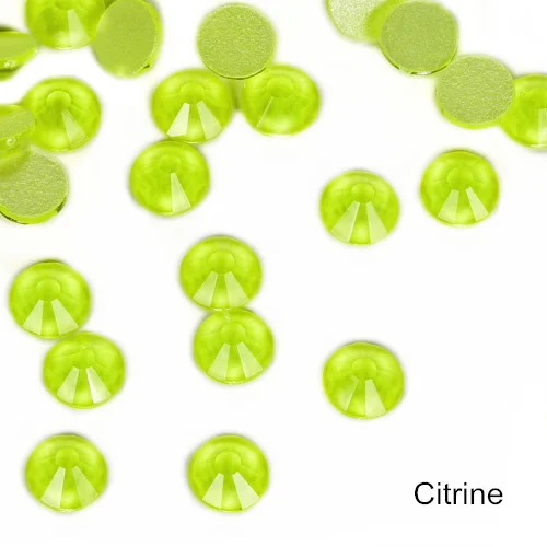 Citrine Фосфоресцирующие блестящие стразы без горячей фиксации неоновые стразы фосфоресцирующие электрические блестящие камни украшения для дизайна ногтей B3849 - Цвет: Citrine