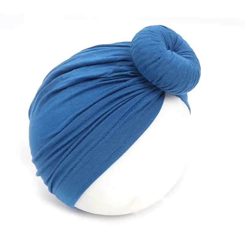

Newborn Headwear Turbans Hat Infant Baby Girls Bohemian Hat Cap Soft Cotton Knot Nursery Beanie,One Size
