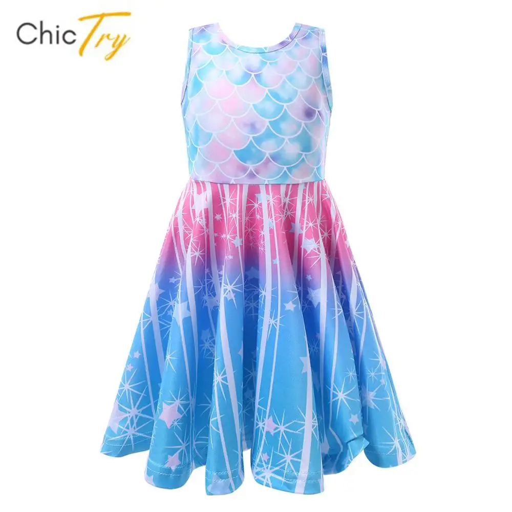 Детское платье Русалка для девочек праздничное принцессы на день рождения