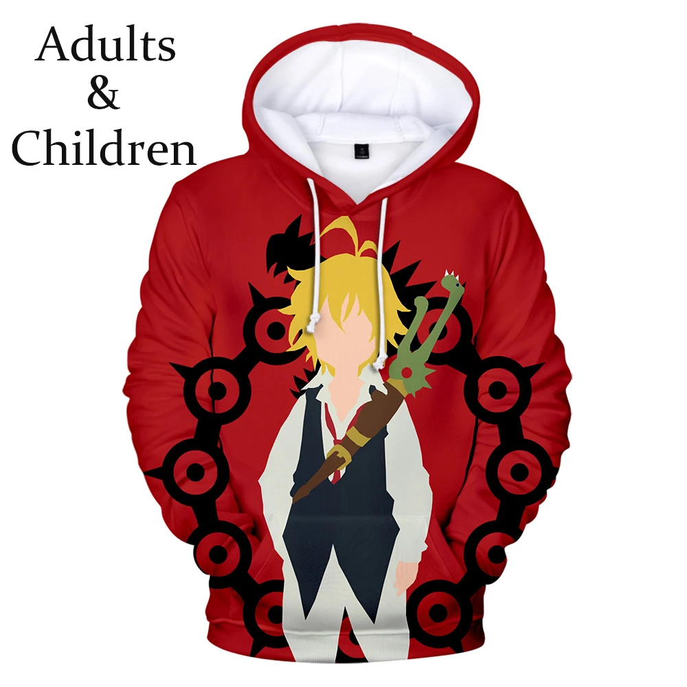 

3D Meliodas Boys Girls Hoodies Sweatshirt New Fashion Comfortable Men Women Autumn Harajuku 3D Hoodie Casual Children Pullovers