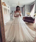 Сексуальное свадебное платье в стиле бохо, модель 2022 года, фатиновое платье с буффами на рукавах, Женский корсет на спине