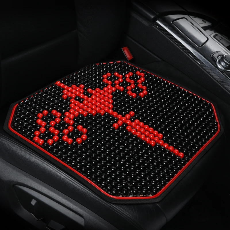 Чехол для автомобильного сиденья с китайским узлом деревянные бусины подушка