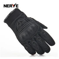 nnrve carbon fiber motorcycle gloves finger protection summer thin breathable motorcycle racing riders race riding motocross