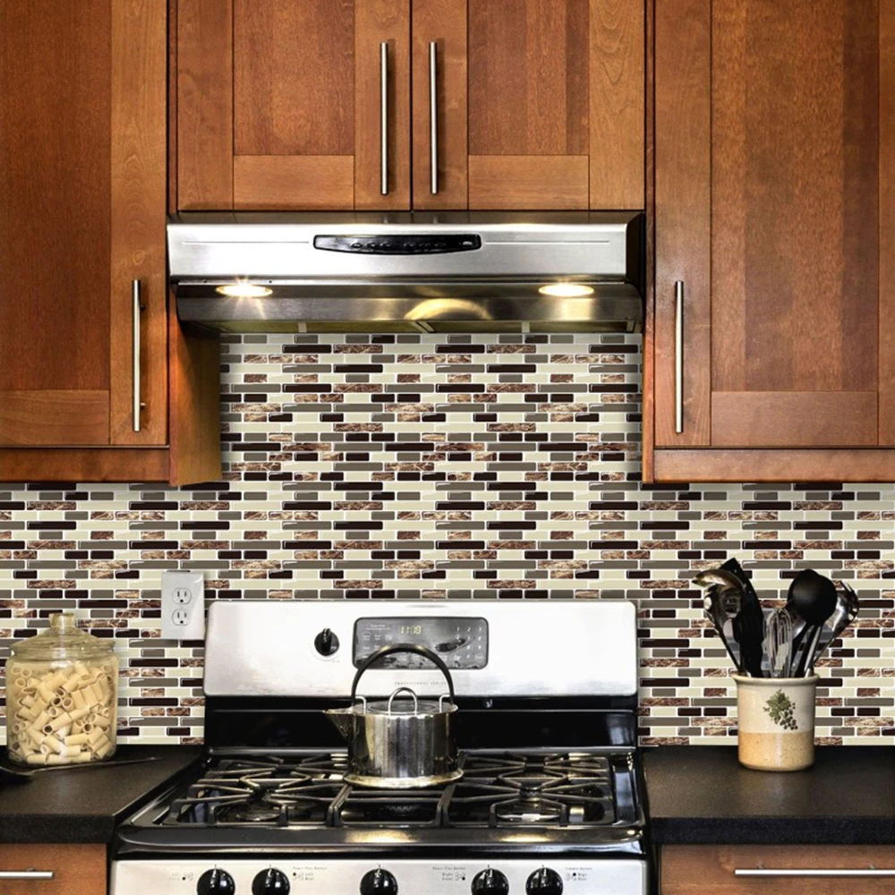 (Корабль из США) пилинг и палка плитки для стен 10 5 ''x 10'' кухня Backsplash плитка
