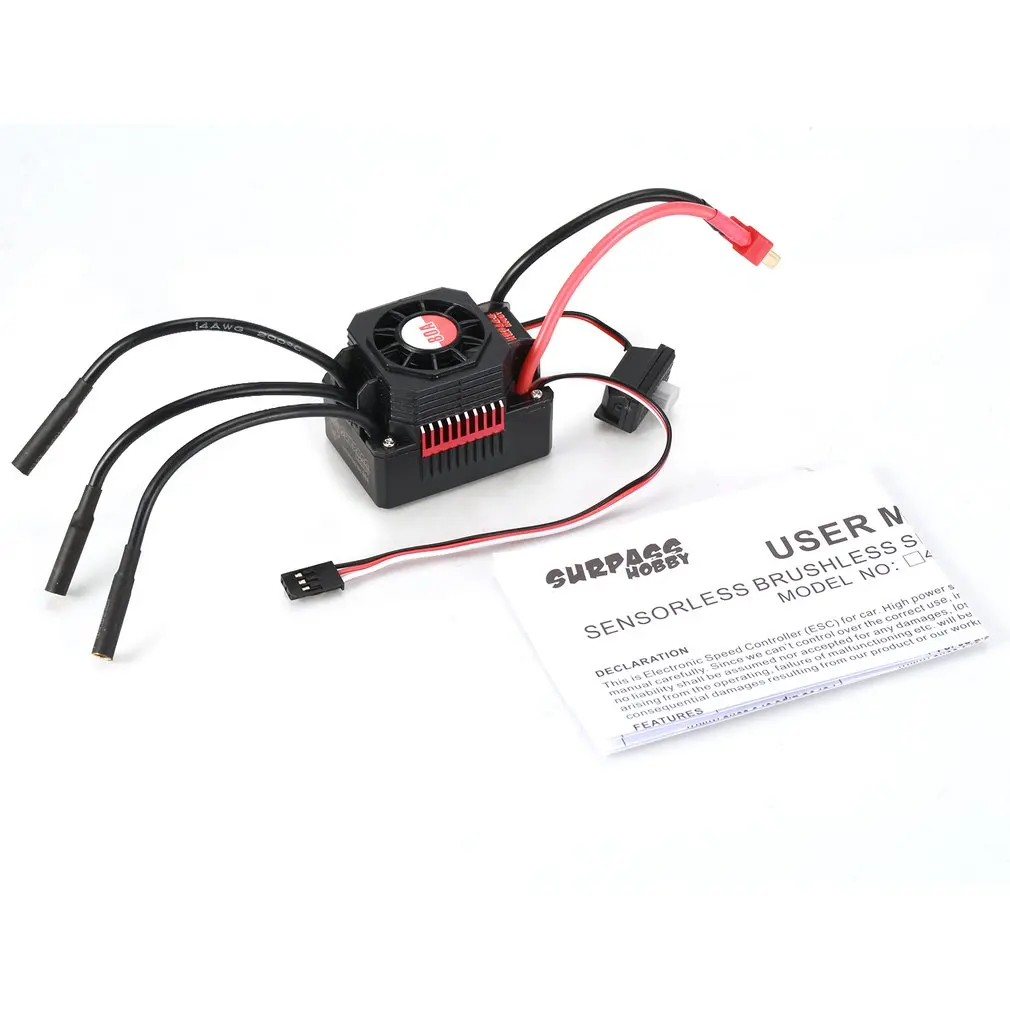 

SURPASSHOBBY KK 80A Waterproof Sensorless Brushless Speed Controler 2-3S ESC for 1:10 RC Car Model Parts