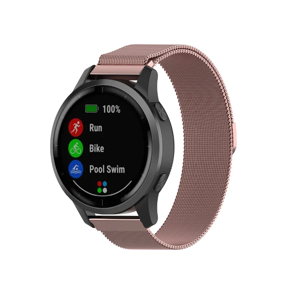 COMLYO, 22 мм, Смарт-часы, браслеты на запястье для Garmin vivoactive, 4 ремешка, Миланский ремешок для часов, браслет на запястье Garmin Vivoactive4