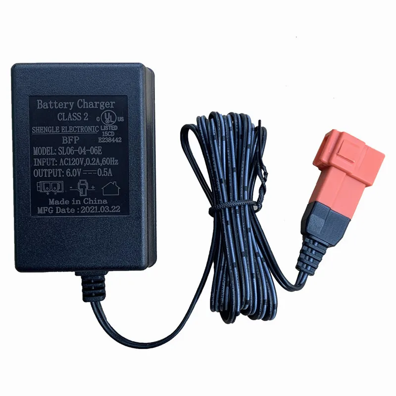 6 volt 12volt battery charger with square type plug or round hole for 6v12v children electric ride on car free global shipping