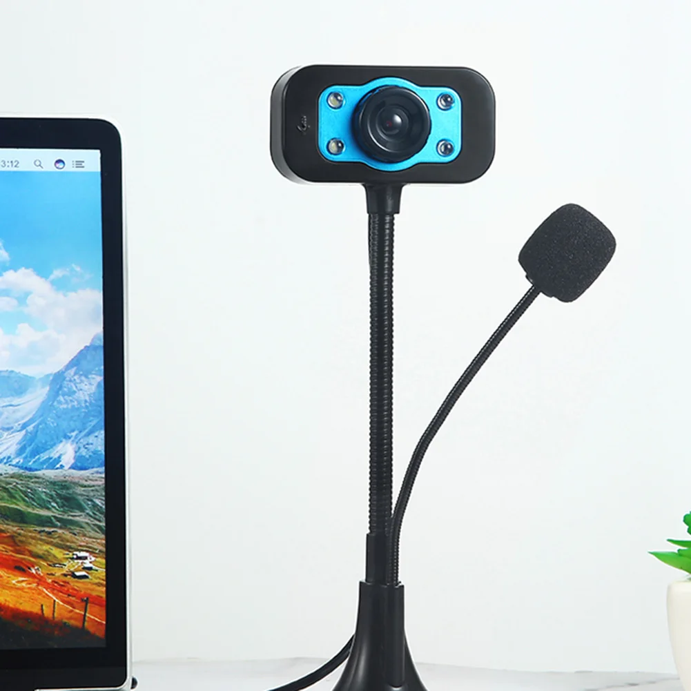 

USB Webcam 360 Degree Webcam MIC Clip-on 12 Megapixel High Definition Camera Web Cam for Laptop Desktop Computer Accessory