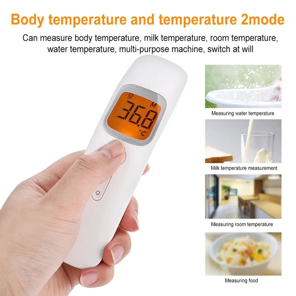 6.18 Super big promotion GM320 Infrared Non contact digital thermometer forehead yellowwhite tool Suitable for home and factory |