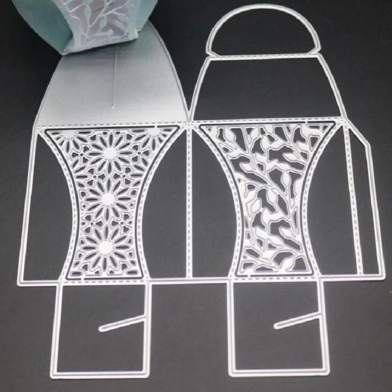 3D Крафтовая коробка для конфет металлическая вырубная форма поделок скрапбукинг