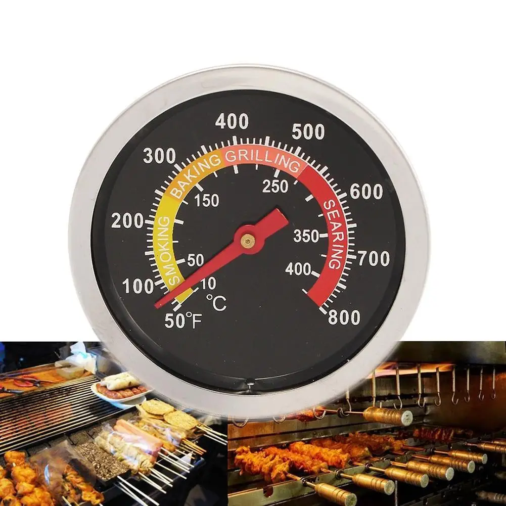 

Barbecue Thermometer Stainless Steel BBQ Grill Thermometer Barbecue Temperature Gauge Measuring Tool bbq accessories