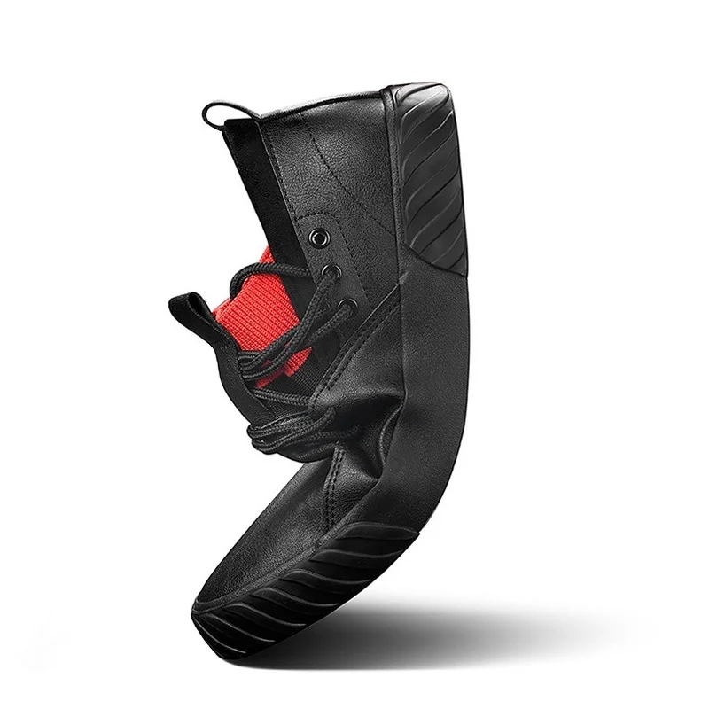 

Outdoor Comfortable Fashion Casual Male Shoes Men High-top Sneakers for Men Adult Men Loafers Moccasins Leather Shoes 2021 New