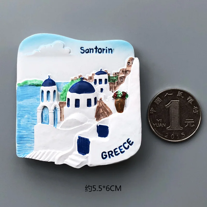 Greece Магниты страны на холодильник Франция Флорида Фламинго исландский винтажный магнит на холодильник наклейка мир путешествия сувенир магнитный - Цвет: Greece