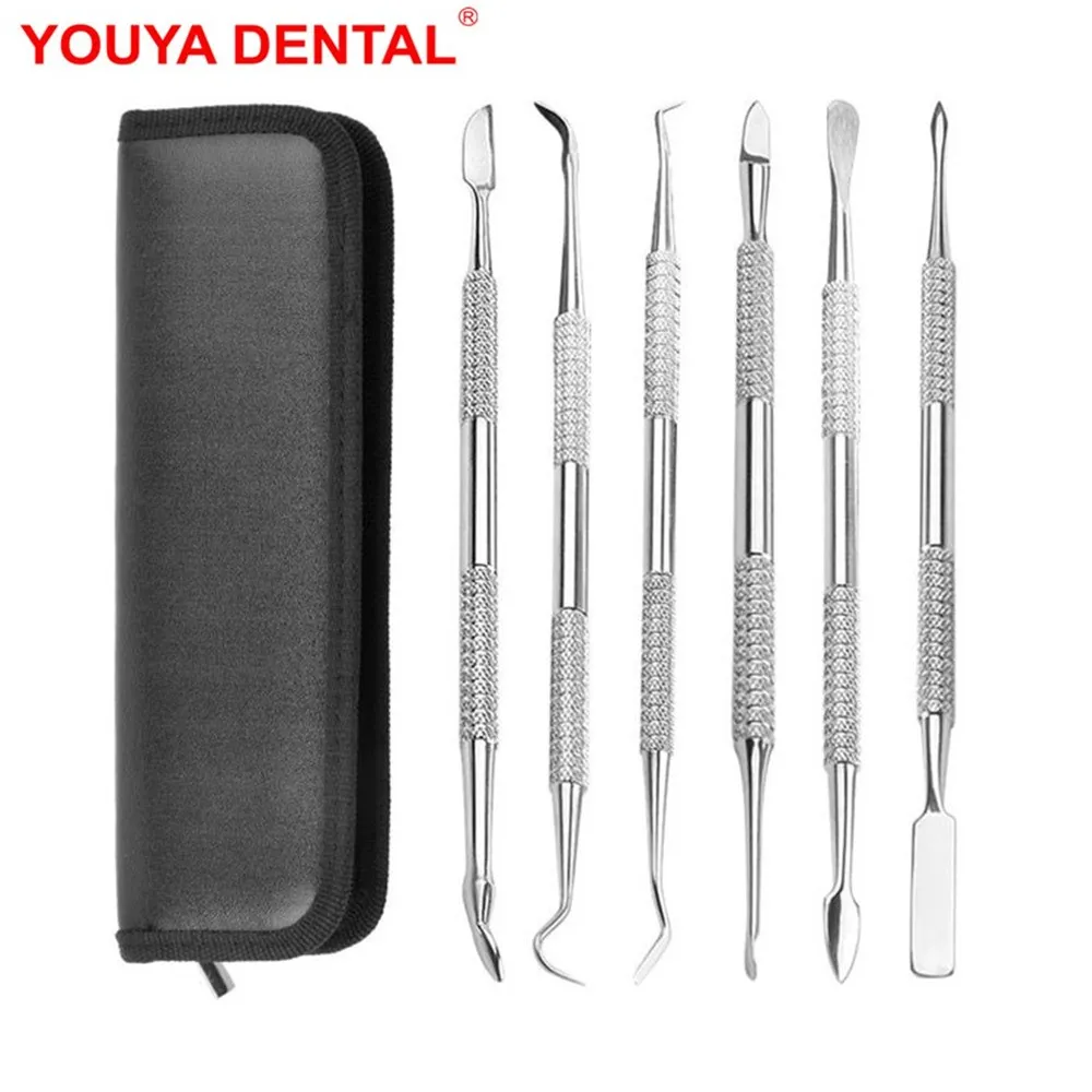 

Dentistry Tool Tooth Wax Carver Mixing Spatula Knife Stainless Steel Teeth Wax Carving Kit Dentist Tools Dental Instrument New