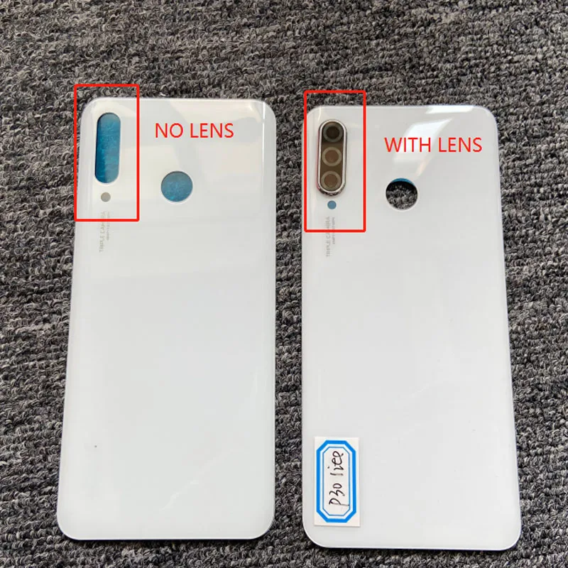 Задняя крышка 6 15 дюйма для Huawei P30 Lite Nova 4e аккумулятора стеклянная корпуса с
