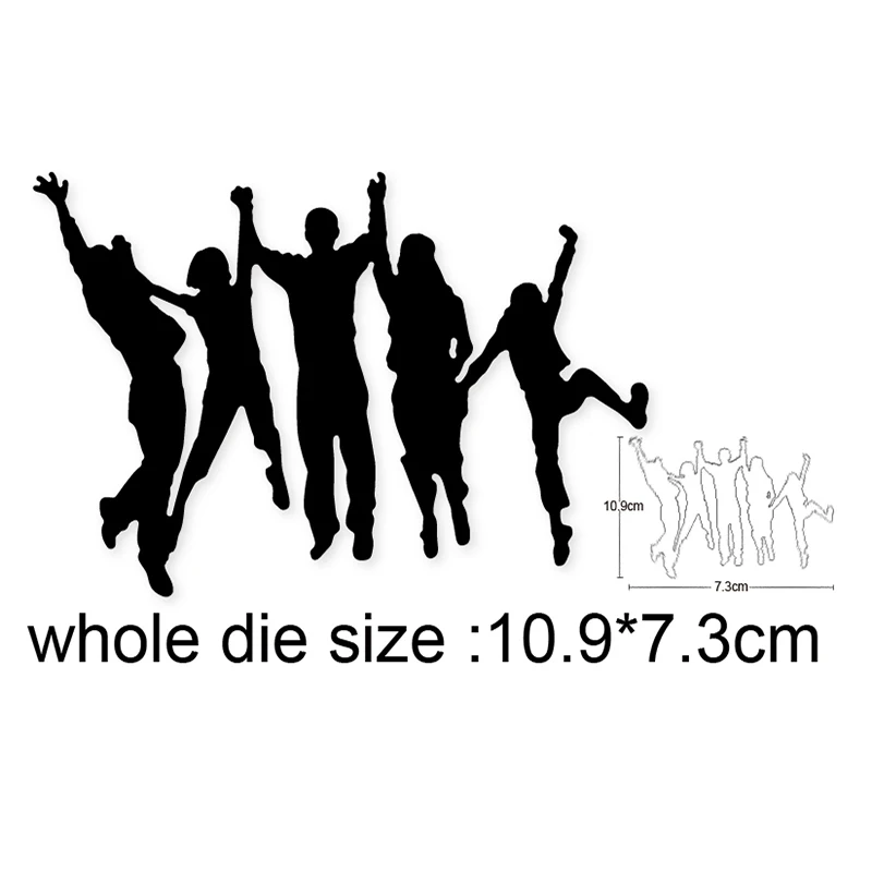 2020 новые металлические штампы 5 шт. для танцев мужчин и женщин трафаретные