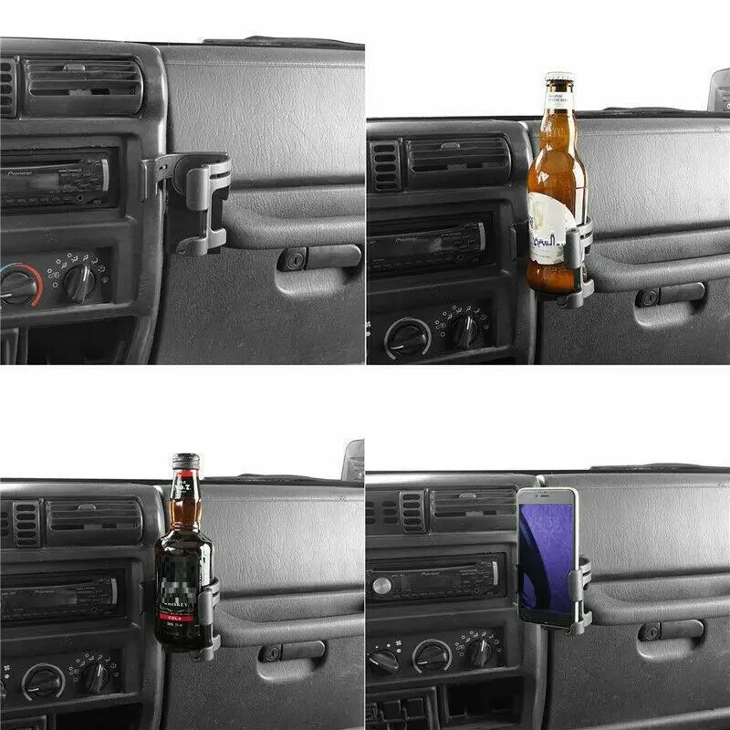 

Mobile Phone Holder 97-07 TJ Water Cup Holder Mobile Phone Holder Suitable for Jeep Wrangler Tj Rotating Windshield Car Holder