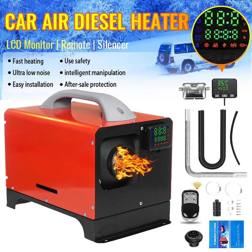 8KW автомобиля Дизельный подогреватель воздуха глушитель выхлопной трубы 12V 8000 Вт