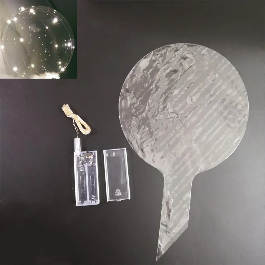 led balloon warm wt 24 дюймовый цветной Белый светодиодный шары светящийся прозрачный баллоны с гелием одежда для свадьбы, дня рождения украшения Дети Светодиодные ленты воздушный шар - Цвет: led balloon warm wt