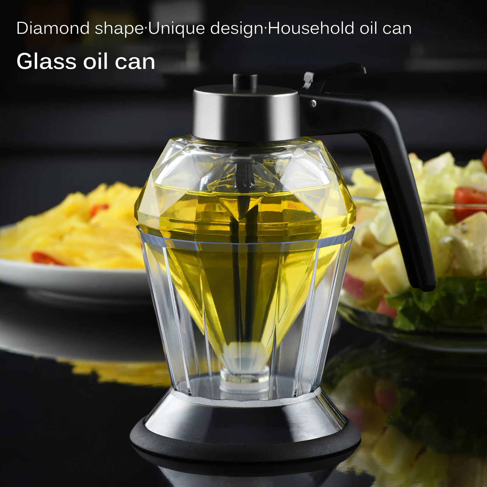 Диспенсер для масла алмазное стекло бутылка уксуса оливкового заправки одной