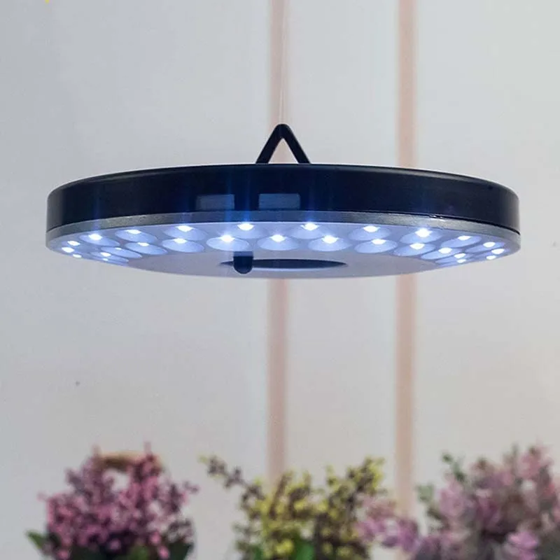 Открытый сад 48 Светодиодный зонт от солнца для Полюс светильник Палатка лампы