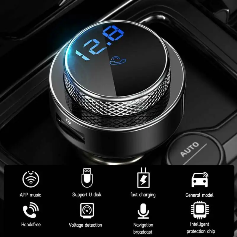 

Car Radio Wireless Bluetooth 5.0 For Car Stereo Receiver MP3 Player FM Transmitter Modulator Kit With Fast Charging Function