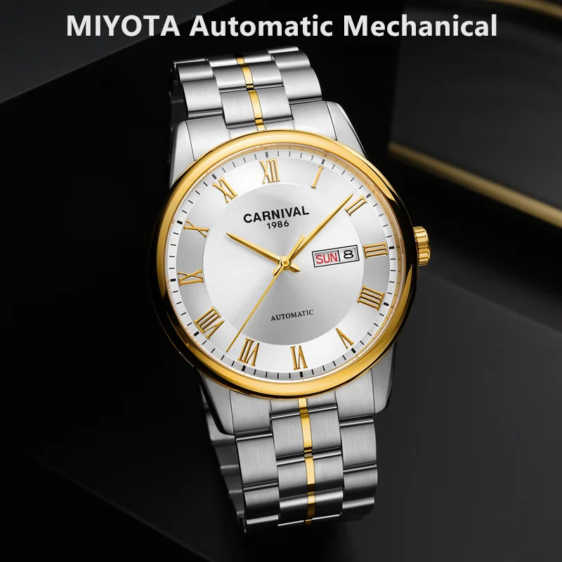 Швейцарские карнавальные механические часы мужские роскошные брендовые