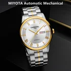 Часы мужские механические с сапфировым стеклом, водонепроницаемые, стальные