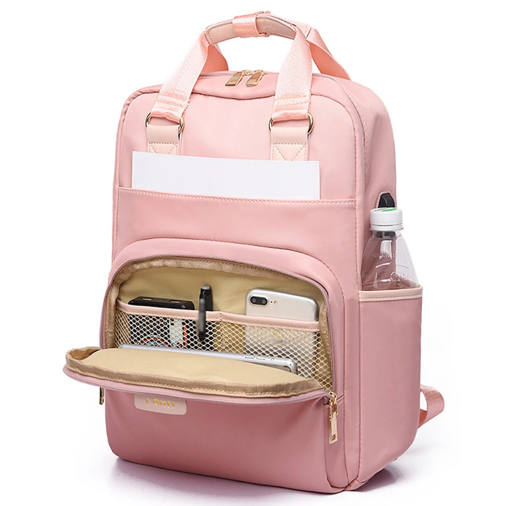 Водонепроницаемый повседневный рюкзак из ткани Оксфорд с USB зарядкой для