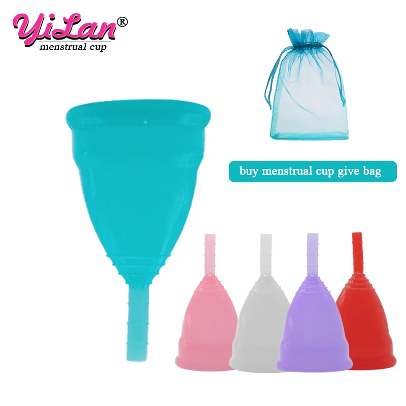 

1pc Feminine Hygiene Menstrual Cup Medical Grade Silicone Reusable Menstruation Cup for Women Menstrual Period Lady Vaginal Cups