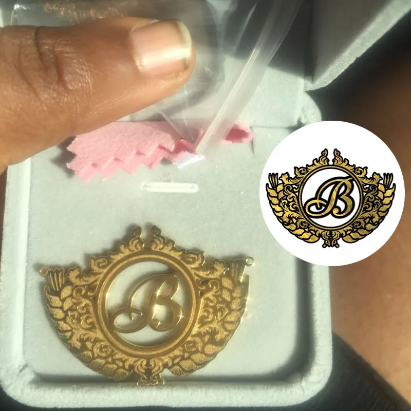 Персонализированное ожерелье с логотипом на заказ для женщин и мужчин ювелирное