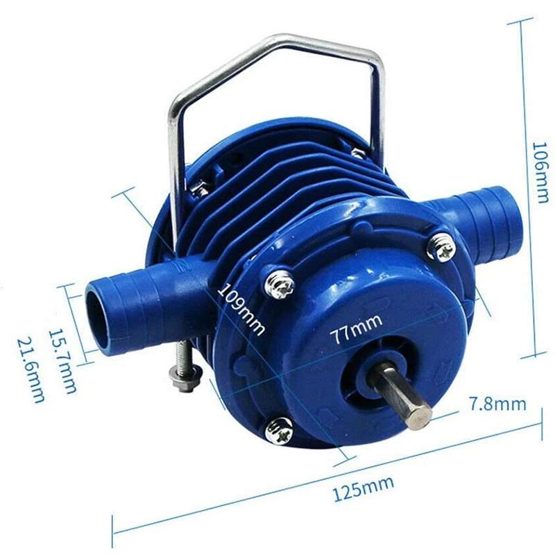 Сверхмощный самовсасывающий ручной водяной насос с электродрелью домашний