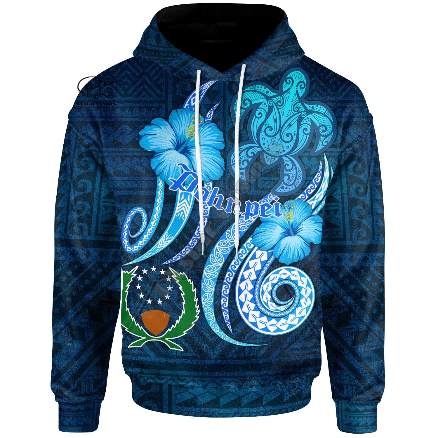 

PLstar Cosmos 3DPrint Native Tribe Flag Pohnpei Culture Art Tattoo Unisex Man/Woman Harajuku Streetwear Funny Zip/Hoodies Style4