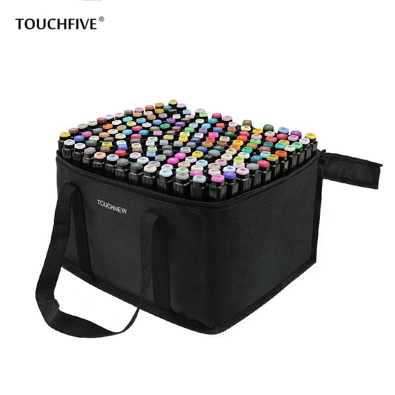 Набор маркеров TOUCHFIVE 30/40/60/80/168 цветов для рисования скетчей чернила на спиртовой